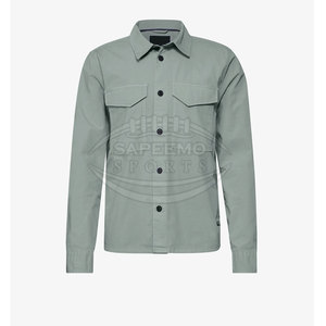 Camisas de Hombre Estilo Urbano Moderno, 100% Algodón Canvas, Transpirables, Ecológicas, de Secado Rápido, para Uso Diario Informal - Product Image 4