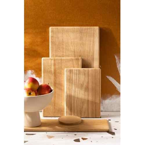 AYA Customizable Oak Bamboo Cutting Board Rectangle Eco-Friendly Chopping Block Cheese Board Available Separately or as a Set