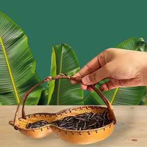 Cesta de mimbre de flores de ratán, cesta de almacenamiento tejida para pétalos y fiestas para bodas, suministros para fiestas de cumpleaños, decoración de jardín - Product Image 1