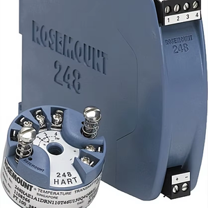 Transmisor de Temperatura de Montaje en Cabeza Rosemount 248HA Original, HART7 4-20mA, Entrada PT100 TC, ATEX Ex Ia, para Ambientes Peligrosos Petroquímicos, en Stock - Product Image 1