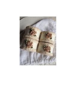 Vente en gros pas cher Anneau de serviette en rotin pour décoration de table avec strass et bling Anneau à boucle pour serviette de table - Product Image 4