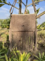 Sac à main femme daim cuir frange cheveux sur cache sac à main élégant cuir Boho Vintage frange gland sacs