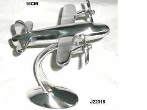 Réplique d'avion en aluminium avec finition miroir en procédé de moulage Sculpture en aluminium métallique décorative - Product Image 4