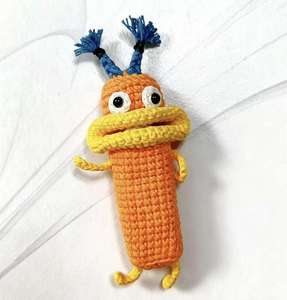 Crochet Handmade Cotton Fashion Cartoon Lipstick <b>Case</b> Holder-Portable Bag Cosmetic Organizer - Product Image 3