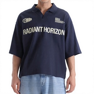 เสื้อกอล์ฟแขนสั้นลำลองสำหรับผู้ชายรุ่นใหม่ปี 2027 ผ้าฝ้ายถัก 100% น้ำหนัก 160 กรัม ลายพิมพ์เรียบหรู ไม่เป็นขุย ด้านหน้า - Product Image 1