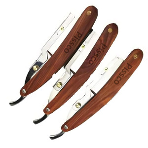 Navaja de Afeitar para Hombre, Navaja de Afeitar de Una Sola Hoja, Navaja de Afeitar de Borde Recto, 3 Piezas, Fabricada por Pissco - Product Image 6