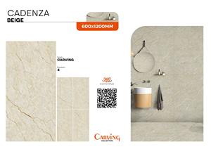 Carreaux de porcelaine vitrifiée de qualité supérieure de 600x1200mm Carreau de 24x48 pouces pour intérieur de luxe - Product Image 2