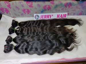 Lots de cheveux naturels ondulés bruts Remy indiens, fournisseur indien, cuticules alignées, tissage double machine, toutes couleurs, JERRY HAIRS - Product Image 6
