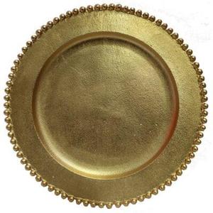 Placa de cargador de lujo, forma redonda, diseño personalizado, plato para servir alimentos, disco, cargador decorativo, bandeja de plato - Product Image 4