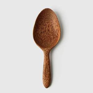 Cuchara infantil de madera de diseño elegante, utensilios de cocina para servir arroz, herramientas de cocina para restaurante, hogar y mesa. - Product Image 3