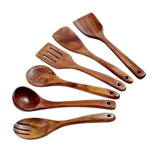 Precio al por mayor Cubiertos de madera natural Producto hecho a mano de alta calidad para vajilla Juego de artículos planos Juego de cubiertos de madera de alta calidad - Product Image 6