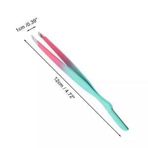 Pinzas para Extensión de Cejas al por Mayor, Pinzas para Dar Forma a las Cejas con Punta Inclinada Recubiertas de Papel Personalizadas para Uso en Salones y en el Hogar - Product Image 5