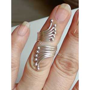 925 Solid Sterling Silver Adjustable <b>Dainty</b> Floral Women's Toe <b>Ring</b> - Product Image 1