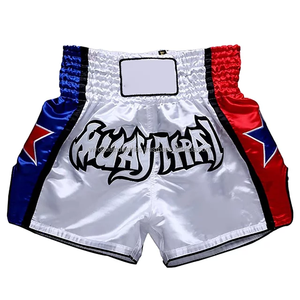 Pantalones Cortos de Boxeo para Hombre y Mujer, Pantalones de Entrenamiento de Kickboxing Profesionales para Gimnasio, MMA, Muay Thai, Transpirables, de Secado Rápido, 100% Poliéster - Product Image 2