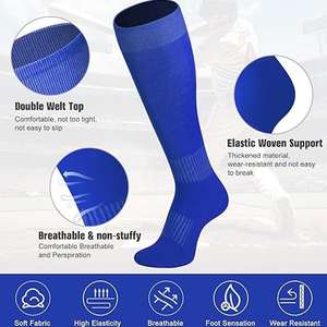 Chaussettes de sport longues à design personnalisé, best-seller, antidérapantes, respirantes, chaussettes pakistanaises en gros, 2027, service OEM ODM - Product Image 5