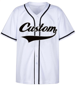 Custom Digital Print Logo <b>Baseball</b> Jersey Quick Dry Mesh Fabric Button 100% Polyester Breathable Moisture Wicking Softball - Product Image 1
