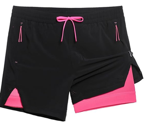 Pantalones Cortos Deportivos para Hombre con Forro, Pantalones Cortos de Entrenamiento Ultraligeros - Product Image 1