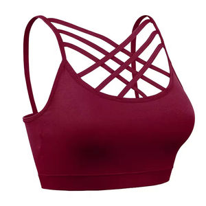 Women High for Sports <b>Bra</b> Crisscross <b>Straps</b> for Yoga-Wholesale Activewear Supplier High Demand Gym <b>Bra</b> for Global Export - Product Image 1