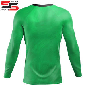Vente en gros vierge OEM imprimé Compression court manches longues MMA Jiu Jitsu Logo personnalisé Rash Guards Bjj Rash Guard - Product Image 4