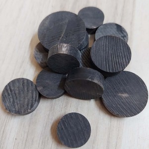 Botones Redondos de Cuerno de Búfalo Auténtico de Primera Clase, Estilo Antiguo, Naturales, en Blanco, para Prendas, Precio al por Mayor en India - Product Image 1