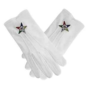 ถุงมือกลางแจ้งเครื่องราชกกุธภัณฑ์ผ้าฝ้าย100% งานปักด้วยมือ - Product Image 3