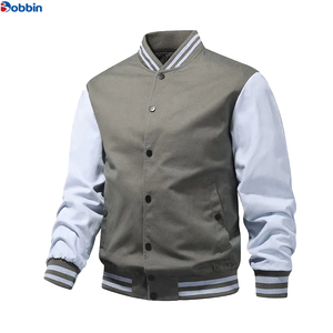 Veste de baseball varsity pour homme de haute qualité personnalisée, veste d'hiver de collège en tissu de toile, nouvelle conception, taille plus - Product Image 1