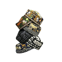 Casquettes ethniques islamiques musulmanes en coton pour adultes, design tendance personnalisé, avec broderie