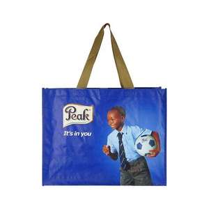 Bolsa de Compras de Tela Tejida de PP con Diseño Personalizado y Asa para Uso en Supermercados - Product Image 2