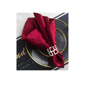 Aluminum Napkin Rings <b>Wedding</b> Banquet Banquet Dinner Party Napkin Holder Ring <b>Table</b> Ware and Hot Sale Product - Product Image 3