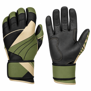 Gants de frappe de baseball professionnels en cuir, durables, légers, confortables, pour droitier/gaucher, gants d'entraînement - Product Image 1
