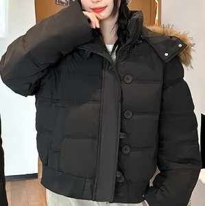 Top Trending Fur Hooded Puffer Jacket Nueva venta al por mayor con estilo de las mujeres de la cremallera de la chaqueta impermeable de invierno Fabricante - Product Image 4