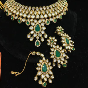 Collares DE BODA tradicionales Kundan, joyería de diseñador hecha a mano para ocasiones especiales y celebraciones nupciales - Product Image 1