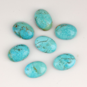 Superventas, 12x16mm, forma ovalada suave, cabujón de piedras preciosas sueltas de turquesa de Arizona Natural, venta al por mayor, hecho a mano para hacer joyas - Product Image 5