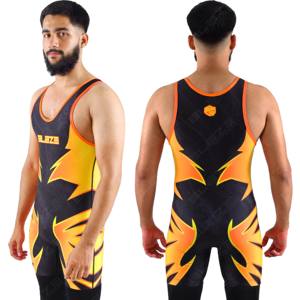 Maillots de lutte à faible quantité minimale de commande Bonne vente Singlets de lutte 2025 Singlets de lutte de taille personnalisée - Product Image 2