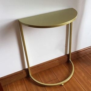 La mejor venta, diseño Simple moderno con marco de Metal y semicírculo, mesa de centro pequeña superior de mármol para muebles de interior del hogar - Product Image 2