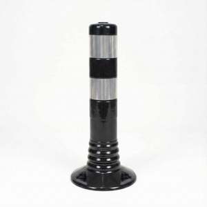 Bouée de signalisation flexible 45 x 8 cm noire – Produit d'avertissement routier - Product Image 1