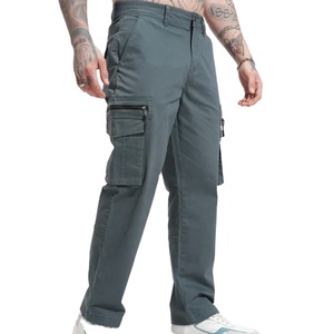 Pantalon cargo ample et droit pour homme, léger, idéal pour l'été, le travail, le jogging, la randonnée, les loisirs, en toile - Product Image 1