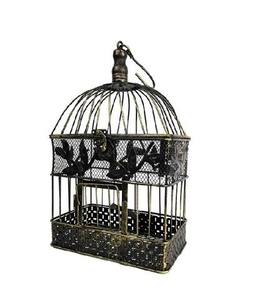 Jaula de Metal Creativa para Pájaros, Jaula Decorativa Colgante de Hierro Duradero para Jardín, Balcón, Uso Exterior e Interior - Product Image 1