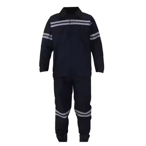 Vente en gros de vêtements de sécurité avec logo personnalisé Ensemble de sécurité haute visibilité 2 pièces pantalon polo à manches longues pour les travailleurs industriels - Product Image 1