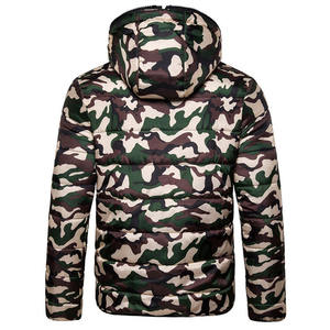 Manteau bouffant à capuche camouflage personnalisé pour hommes veste matelassée légère décontractée résistante à l'eau prix de gros de qualité supérieure - Product Image 4