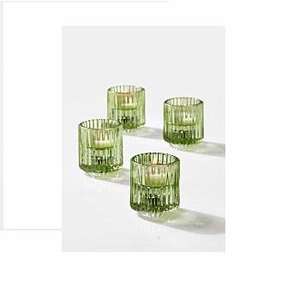 Elegant Metal <b>Tea</b> <b>Light</b> <b>Candle</b> Stand with Glass Votive <b>Candle</b> Holders for Home Christmas Decoration - Product Image 1