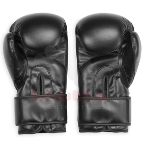 BHUTTA ENTERPRISES Guantes de boxeo negros con absorción de humedad Ajuste universal Embalaje personalizado Hecho de cuero sintético - Product Image 4