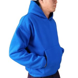 Custom Design Winter 100% Cotton Solid Casual Eco-Friendly Knitted Pullover <b>Hoodies</b> for Men - Product Image 1