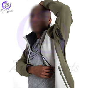 แจ็กเก็ตกลางแจ้งแบบนิ่มสำหรับผู้ใหญ่เสื้อใส่กลางแจ้งแนวสตรีทสำหรับผู้ชายทำด้วยมือออกแบบโลโก้ได้ตามที่ต้องการ - Product Image 2