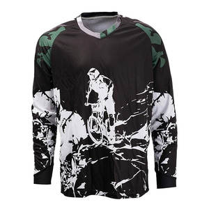 Maillot de motocross léger, agressif, prêt pour la course, maillot de motocross professionnel avec poignets extensibles - Product Image 5