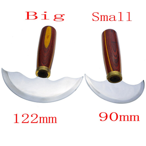 Couteau de coupe en cuir avec manche en bois massif pour outils de maréchal-ferrant et utilisation de grands animaux à la main durable et tranchant - Product Image 2
