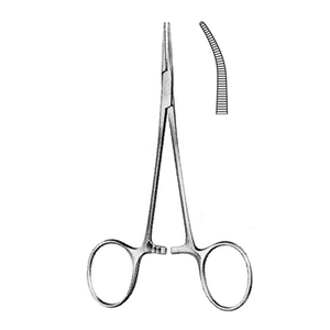 Pince anti-moustique hémostatique, dents droites incurvées en acier inoxydable Micro chirurgie artère pince ISO approuvée - Product Image 5