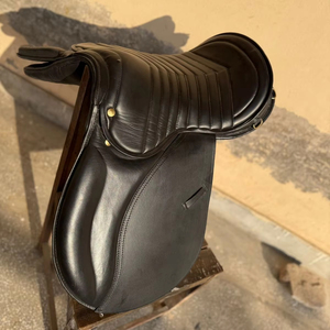 Premium Black Leather English Horse Saddle with Deep Padded Seat | Equestrian Riding Saddle - Product Image 3