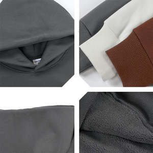 Sudadera con Capucha Extra Grande de Algodón 100% de 600 Gsm para Impresión Puff, Bordado, Ropa Deportiva, Esenciales de Invierno, con Logotipo Frontal y Forro - Product Image 3