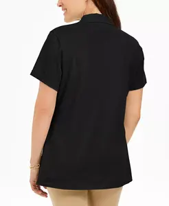 Femmes en gros Robe polo de golf unie à manches courtes avec logo personnalisé Robe polo à impression personnalisée - Product Image 2